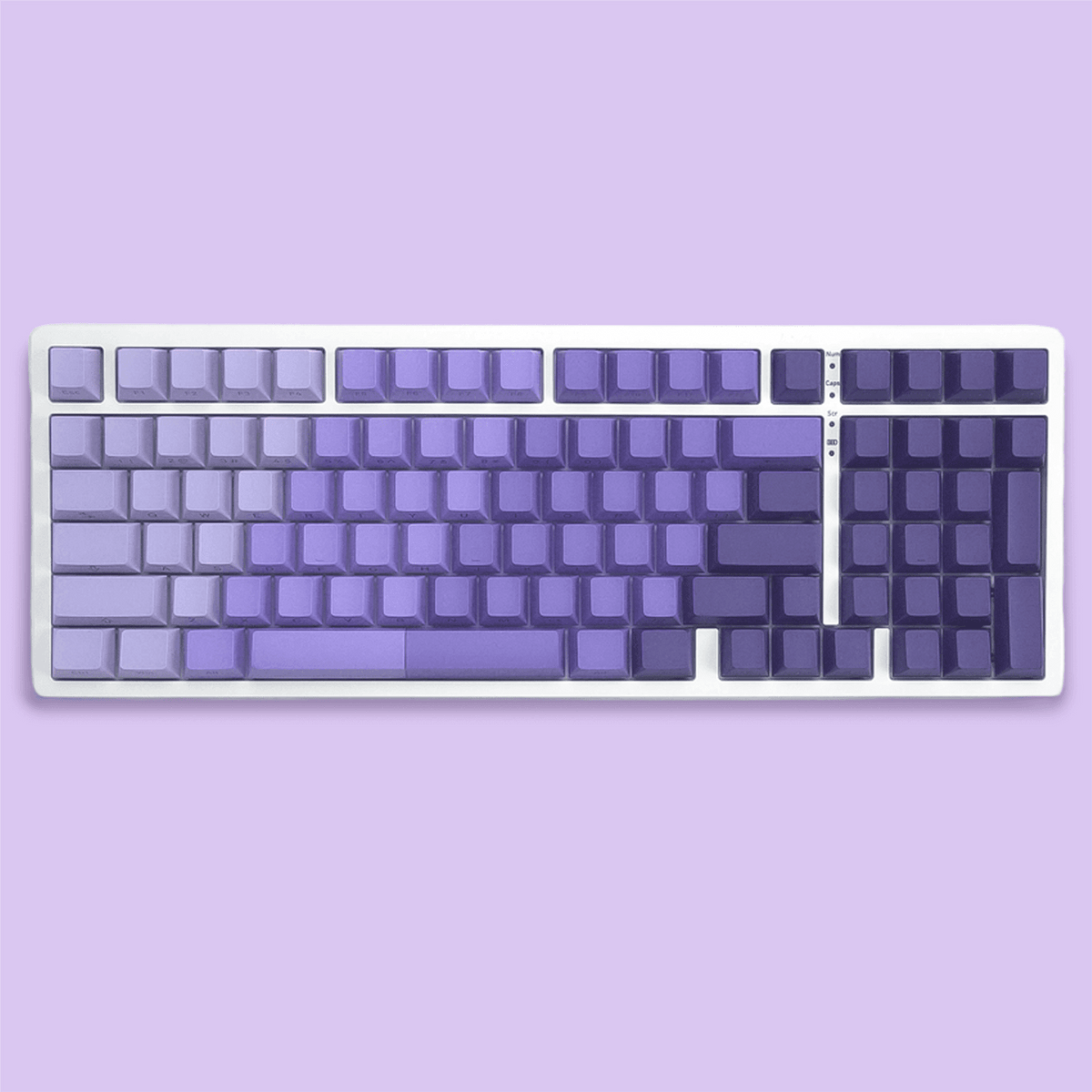 XVX Gradient X-Axis Series Side-Printed Cherry Profile 121-Key PBT Keycap Set - A-1 Thread Vault