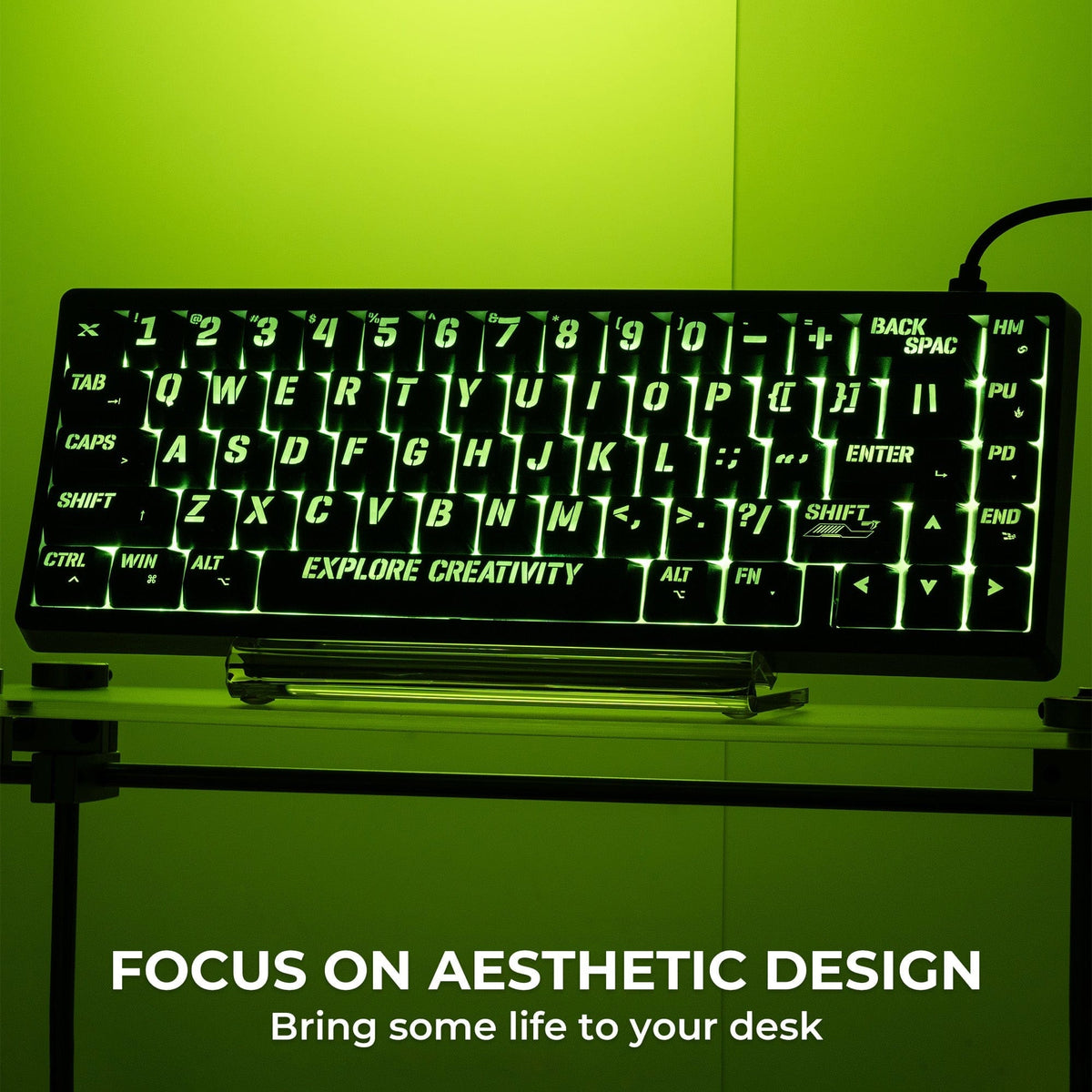 XVX IMD MIAMI Pattern Shine-Through OEM Profile 118-Key Keycap Set - A-1 Thread Vault