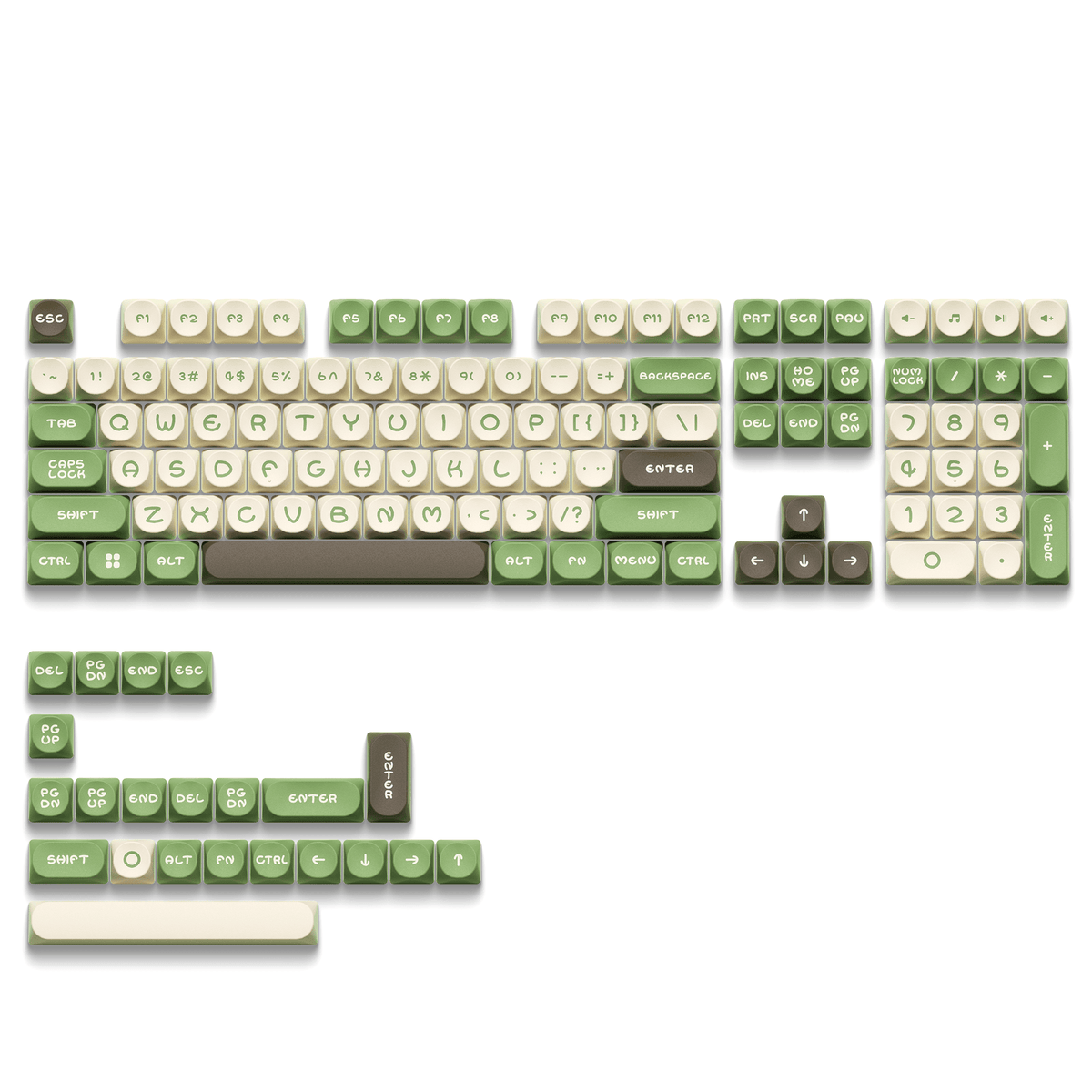 XVX MOOD Series MOA Profile Dye-Sublimation 130-Key PBT Keycap Set - A-1 Thread Vault