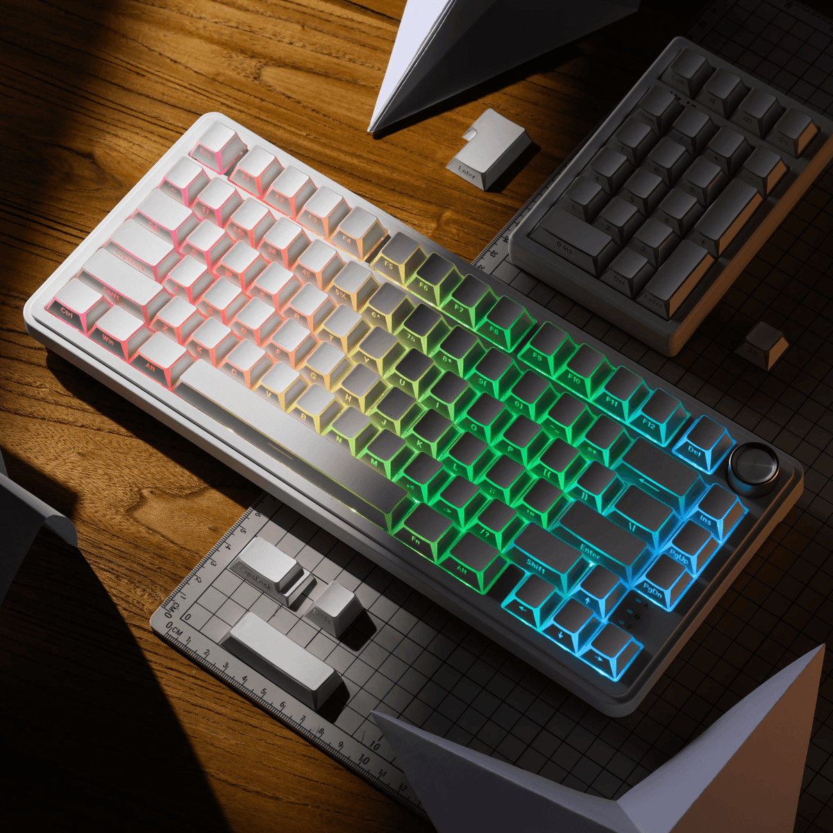 XVX PRISM Shadow Shine-Through Double-Shot Cherry Profile PBT Keycap Set - A-1 Thread Vault