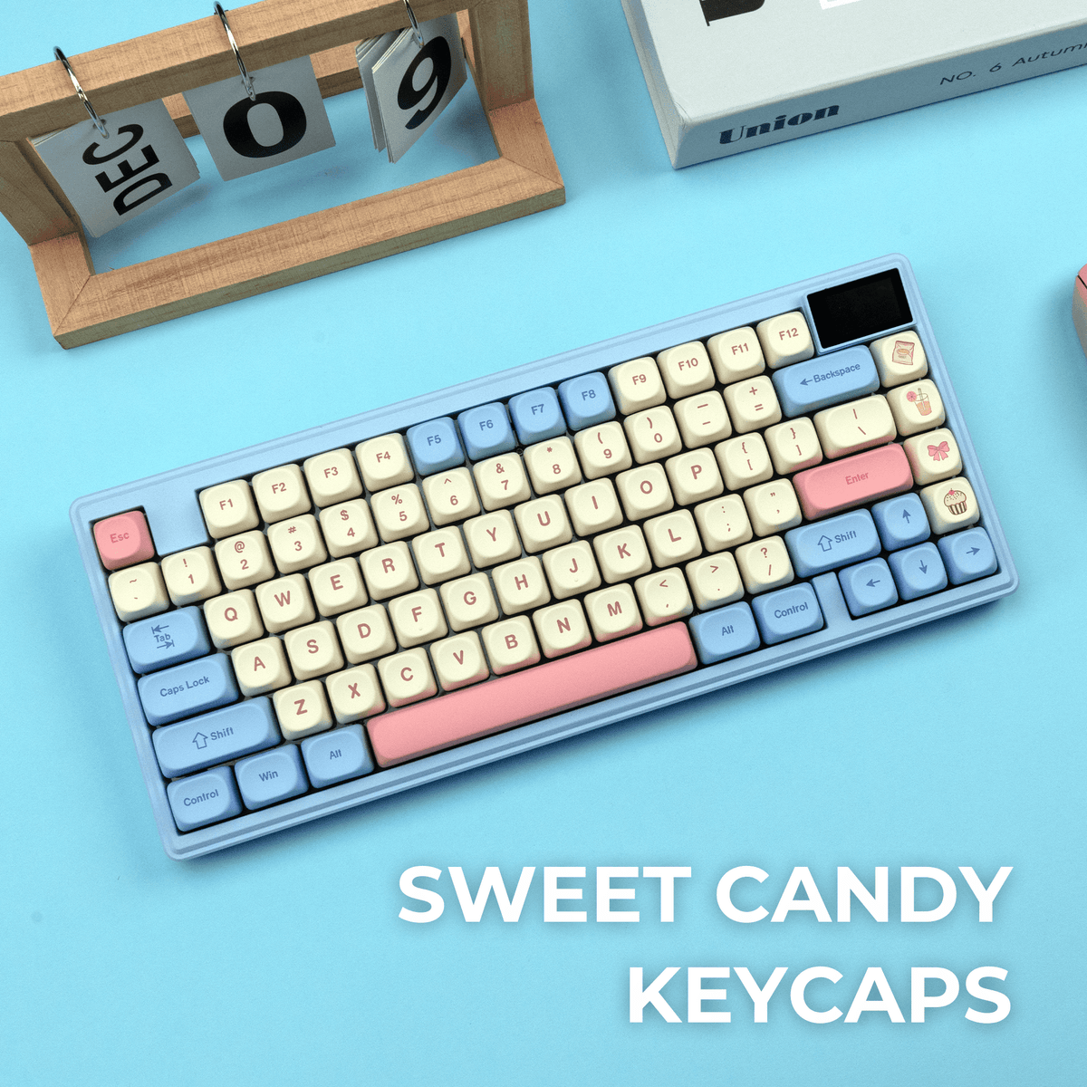 XVX Rainbow Candy MOA Profile Dye-Sub 143-Key PBT Keycap Set - A-1 Thread Vault