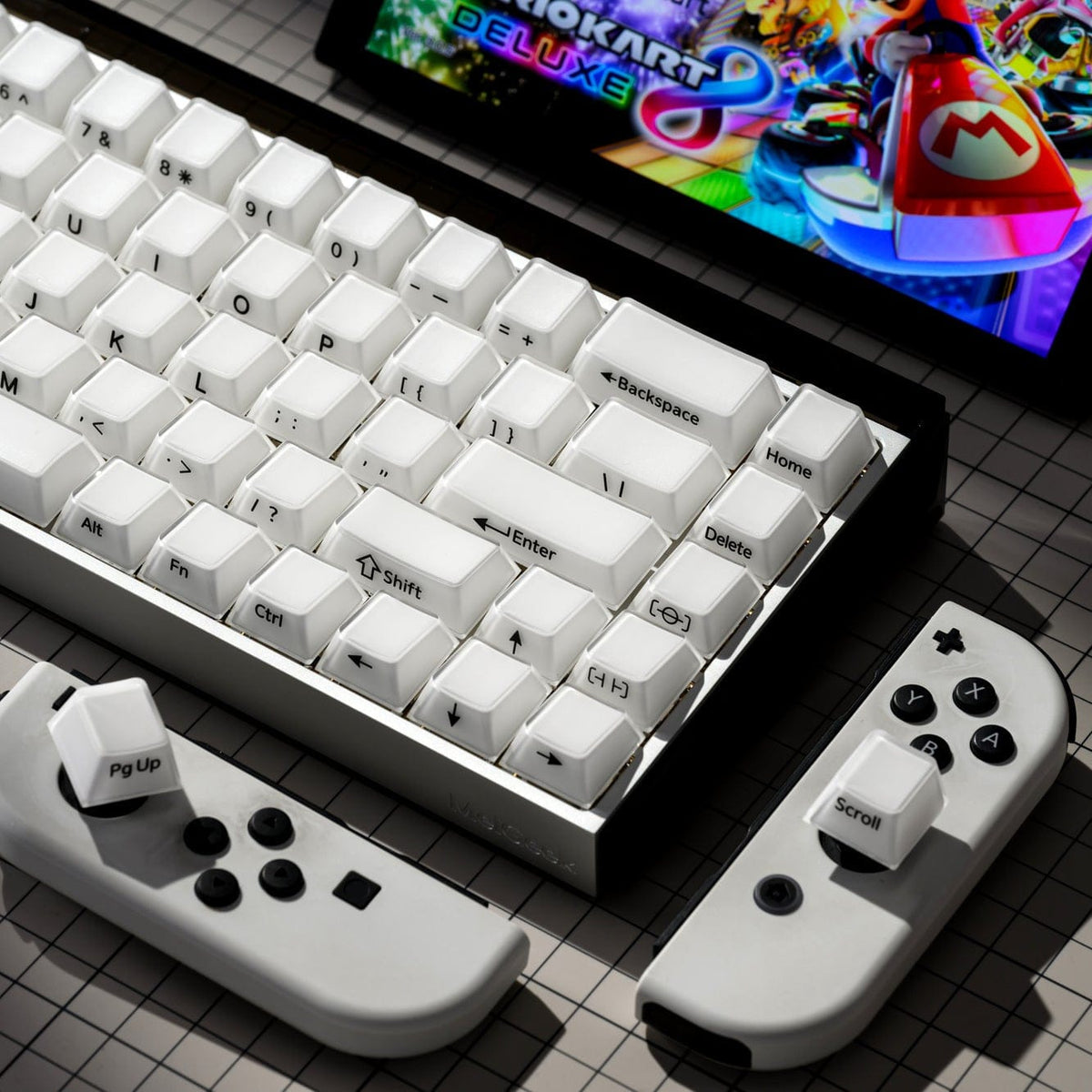 XVX Velvet Jelly Side-Printed Translucent Cherry Profile Double-Shot Keycap Set - A-1 Thread Vault