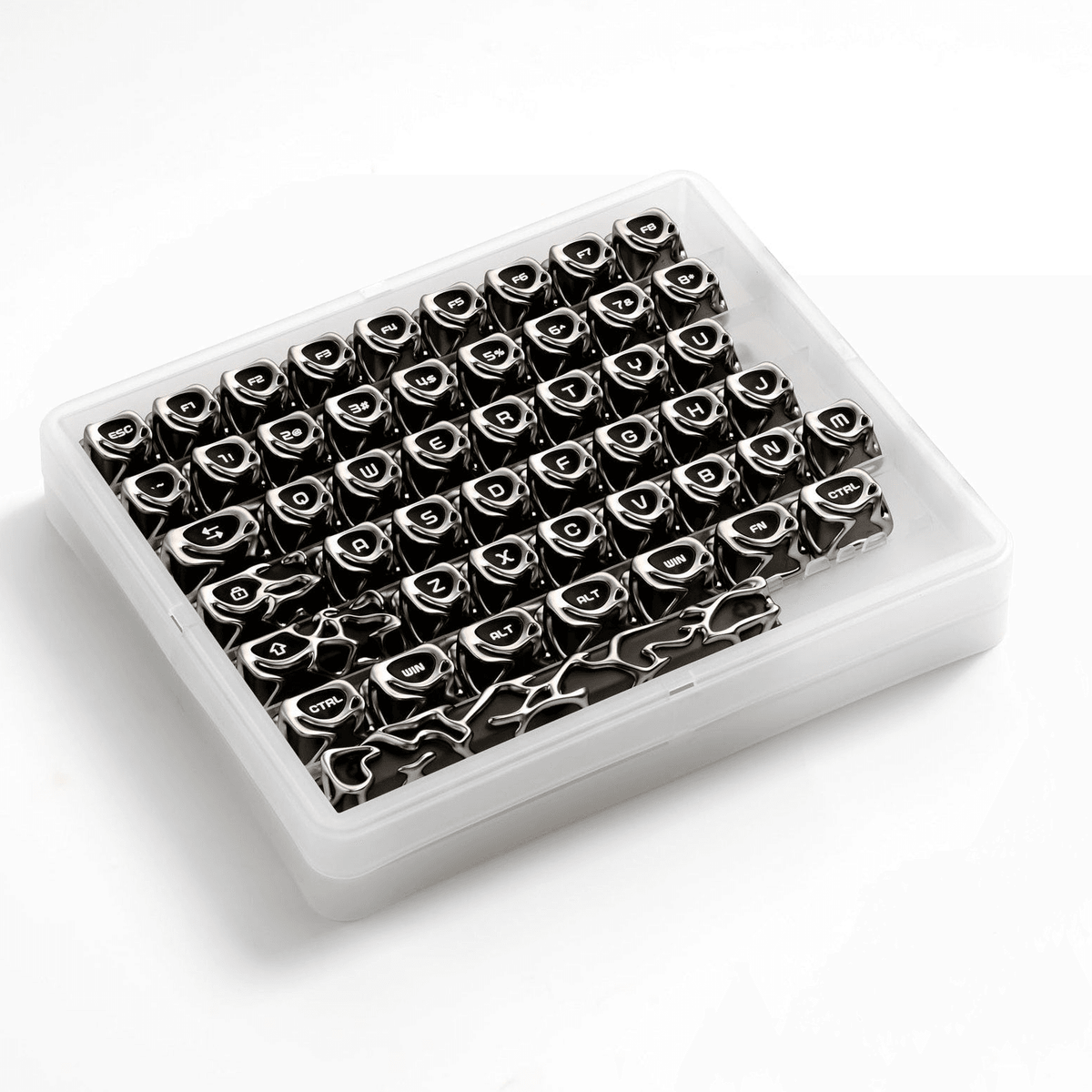 XVX Venom Themed Liquid Metallic Electroplating ABS+PC Keycap Set - A-1 Thread Vault