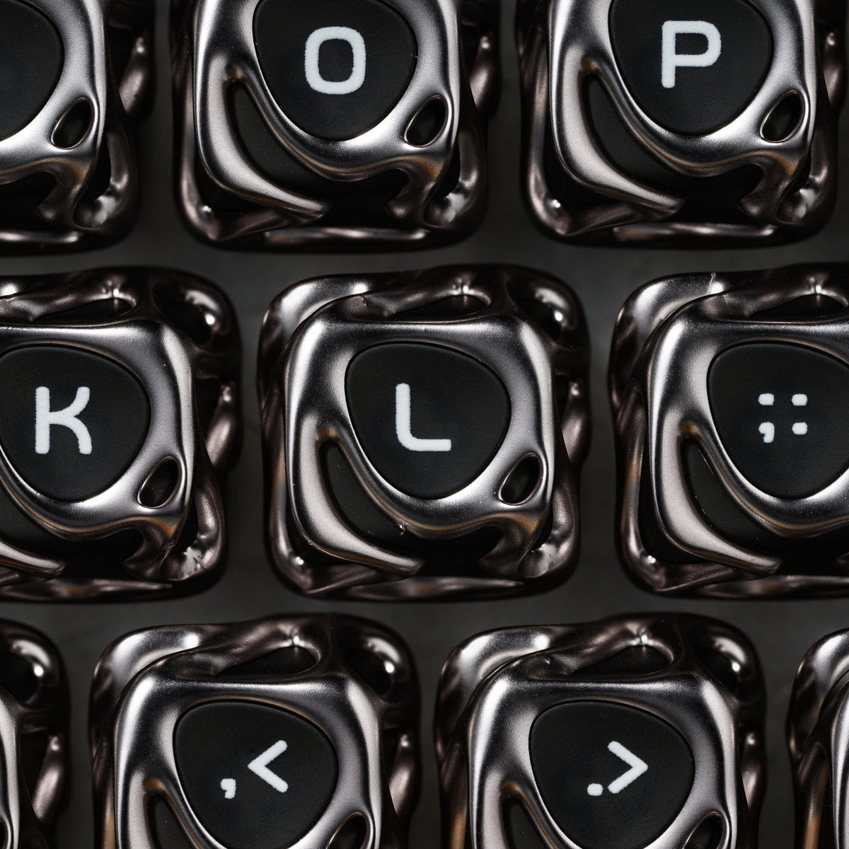XVX Venom Themed Liquid Metallic Electroplating ABS+PC Keycap Set - A-1 Thread Vault