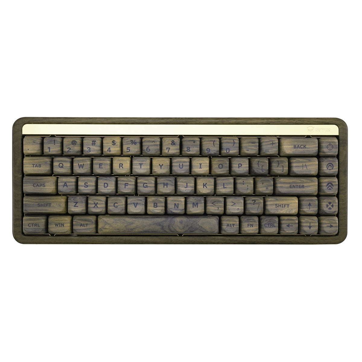 XVX Walnut Texture MOA Profile Dye-Sublimation PBT 130-Key Keycap Set - A-1 Thread Vault
