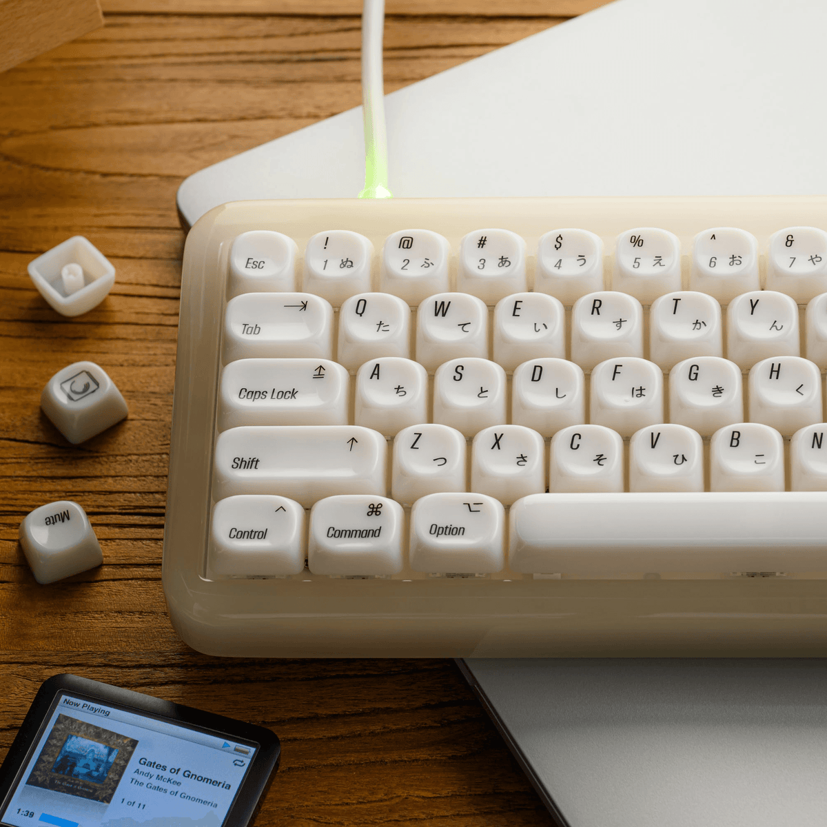 XVX White Chocolate MOA Profile Translucent 139-Key PC Keycap Set - A-1 Thread Vault