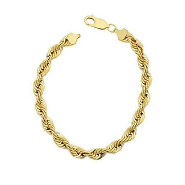 Yellow Gold Cuban, Mariner, Figaro, or Rope Bracelet Gold Filled High Polish Finish - A-1 Thread Vault