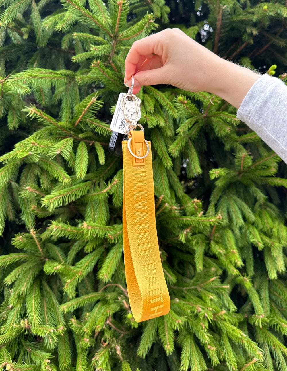 Yellow Oversized Logo Keychain - A-1 Thread Vault