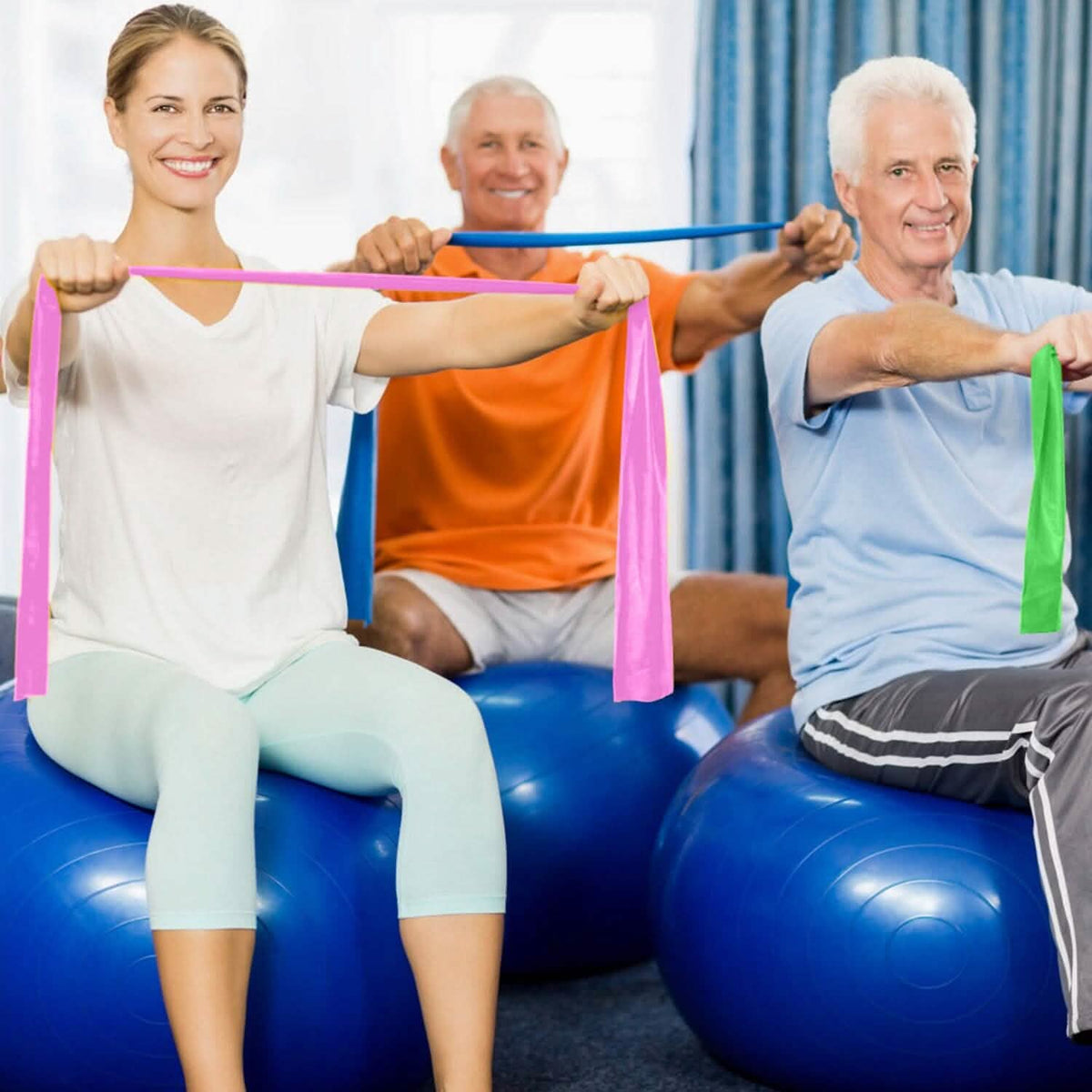 Yoga Resistance Band 3 Sets Non-Toxic Skin-Friendly - A-1 Thread Vault