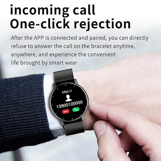 Zl02 Smart Watch 1.28 Inch Smartwatch Fitness Running Watch - A-1 Thread Vault