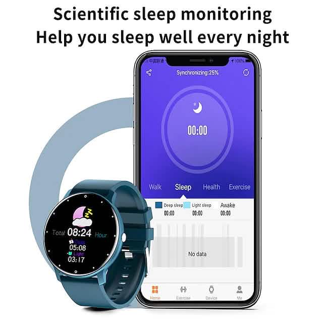 Zl02 Smart Watch 1.28 Inch Smartwatch Fitness Running Watch - A-1 Thread Vault