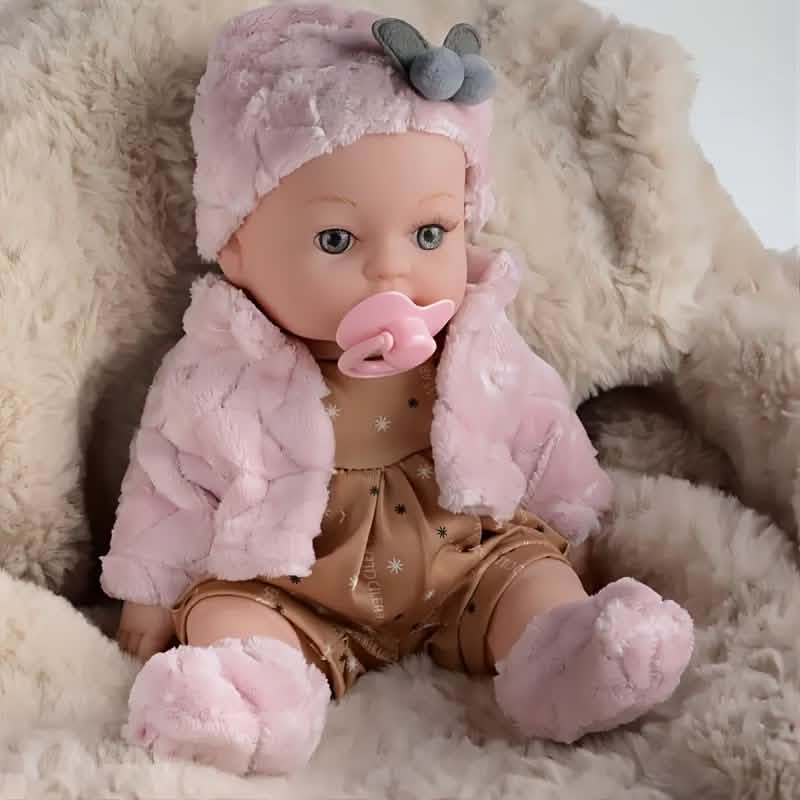 12" Pink Baby Doll – PVC Dress-Up Play Doll (Ages 3+) - A-1 Thread Vault