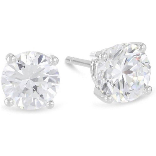 0.25 Ct T.W. Natural Diamond Studs in 14k White or Yellow Gold - A-1 Thread Vault