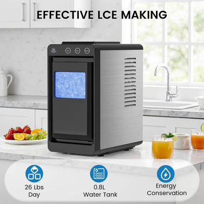 Portable Countertop Ice Maker – 8 Cubes/6 Min, Self-Cleaning - A-1 Thread Vault