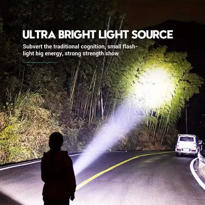 2-Pack: USB Rechargeable Mini LED Tactical Flashlight - A-1 Thread Vault