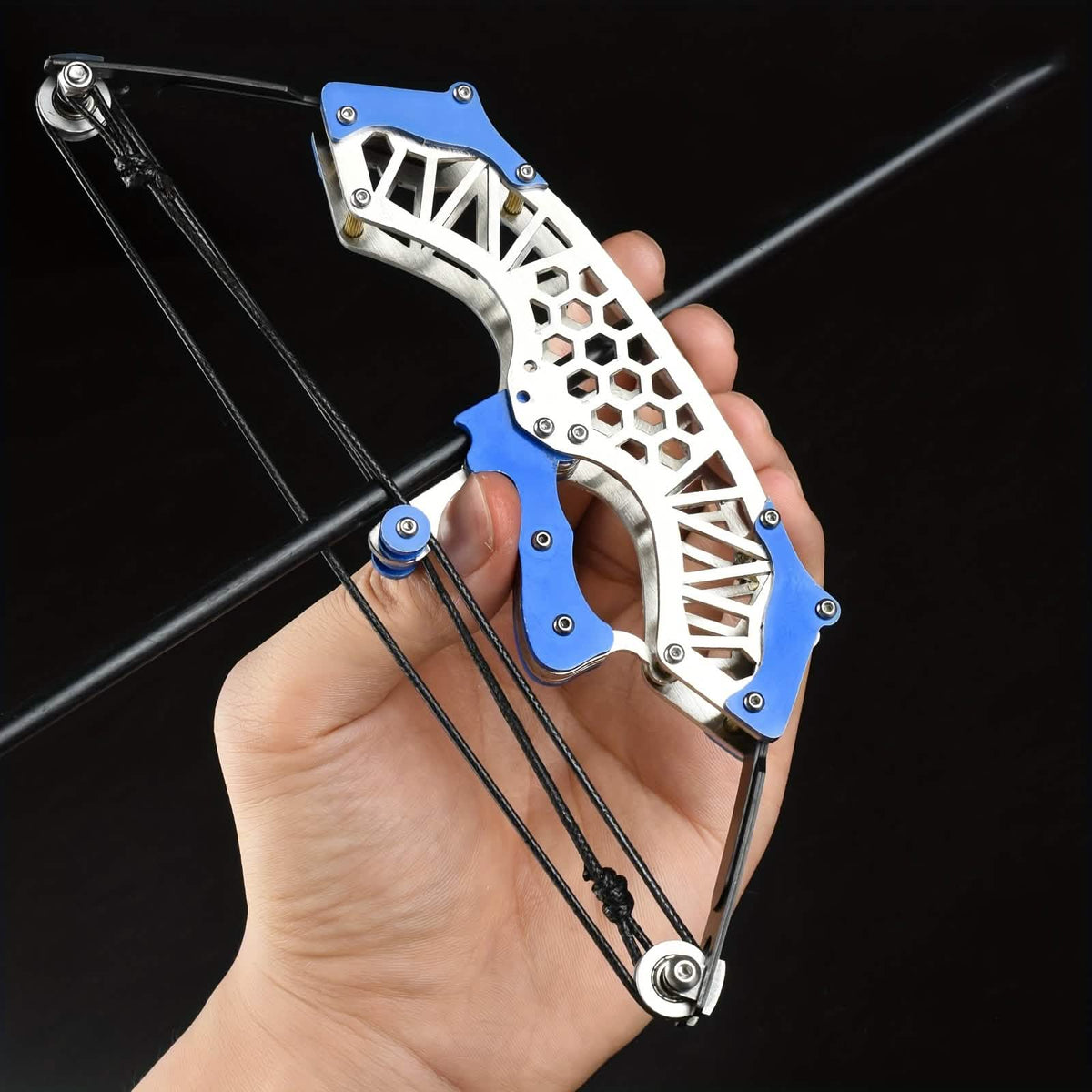 Mini Archery Bow Set – Right/Left Hand, Metal Compound Bow, Shooting Practice - A-1 Thread Vault