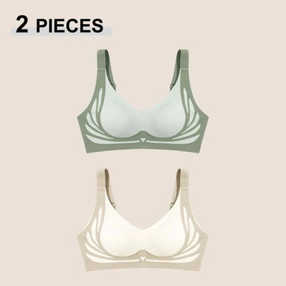 1/2Pcs/Set Women Push Up Bras Seamless Comfortable Angel Wings Bras Set Trendy Soft Breathable Underwear Female No Wire Lingerie - A-1 Thread Vault