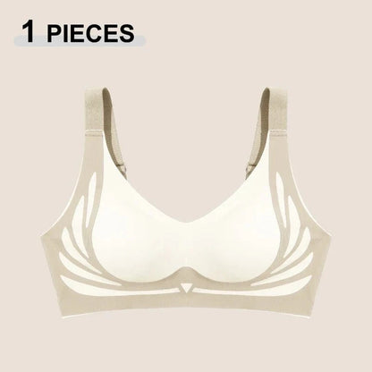 1/2Pcs/Set Women Push Up Bras Seamless Comfortable Angel Wings Bras Set Trendy Soft Breathable Underwear Female No Wire Lingerie - A-1 Thread Vault