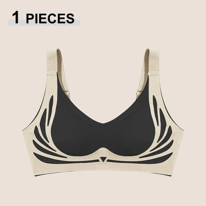 1/2Pcs/Set Women Push Up Bras Seamless Comfortable Angel Wings Bras Set Trendy Soft Breathable Underwear Female No Wire Lingerie - A-1 Thread Vault
