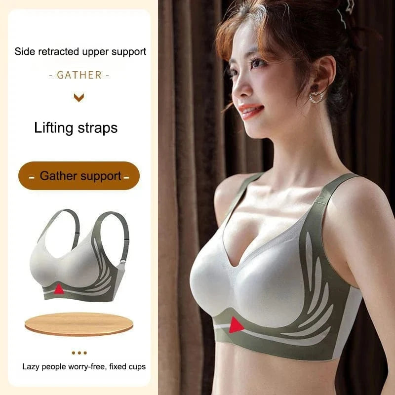 1/2Pcs/Set Women Push Up Bras Seamless Comfortable Angel Wings Bras Set Trendy Soft Breathable Underwear Female No Wire Lingerie - A-1 Thread Vault