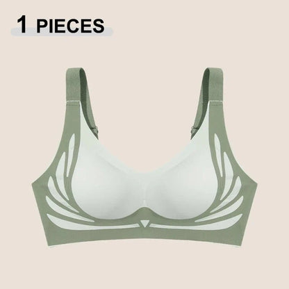 1/2Pcs/Set Women Push Up Bras Seamless Comfortable Angel Wings Bras Set Trendy Soft Breathable Underwear Female No Wire Lingerie - A-1 Thread Vault