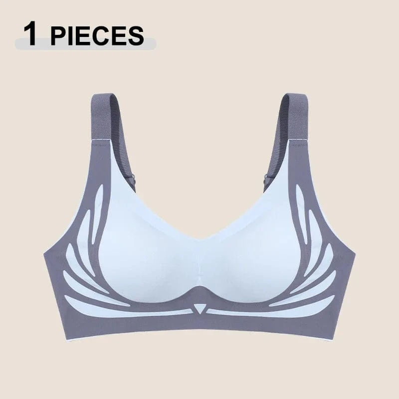 1/2Pcs/Set Women Push Up Bras Seamless Comfortable Angel Wings Bras Set Trendy Soft Breathable Underwear Female No Wire Lingerie - A-1 Thread Vault