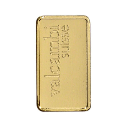 1 Gram Gold Bar - Valcambi Suisse - 999.9 Fine in Sealed Assay - A-1 Thread Vault