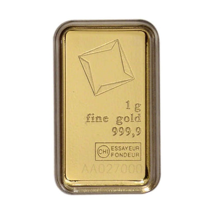 1 Gram Gold Bar - Valcambi Suisse - 999.9 Fine in Sealed Assay - A-1 Thread Vault