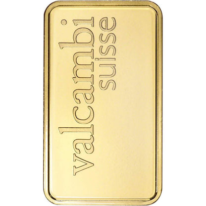 1 oz. Gold Bar Valcambi Suisse 999.9 Fine in Assay - A-1 Thread Vault