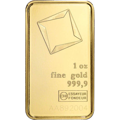1 oz. Gold Bar Valcambi Suisse 999.9 Fine in Assay - A-1 Thread Vault