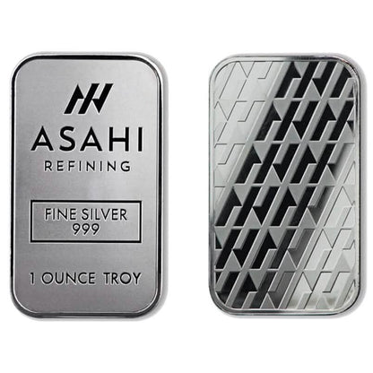 1 oz Silver Bar - Asahi .999 Fine Silver - A-1 Thread Vault
