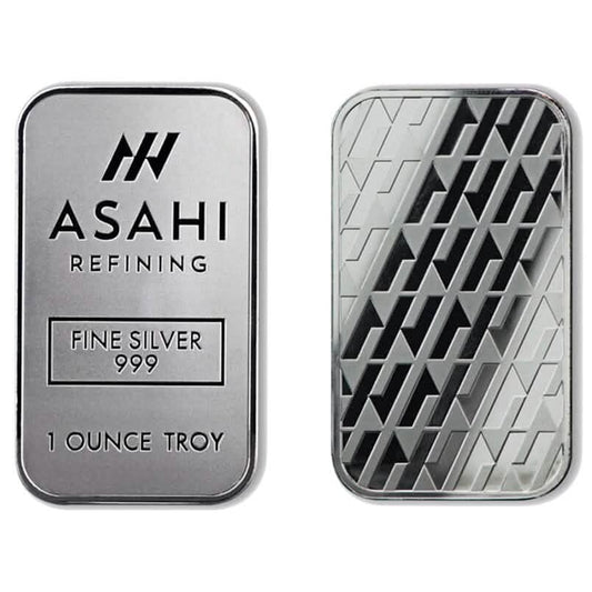1 oz Silver Bar - Asahi .999 Fine Silver - A-1 Thread Vault