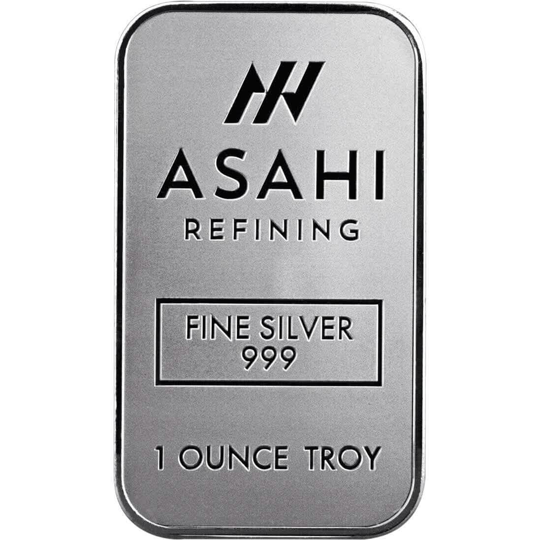 1 oz Silver Bar - Asahi .999 Fine Silver - A-1 Thread Vault
