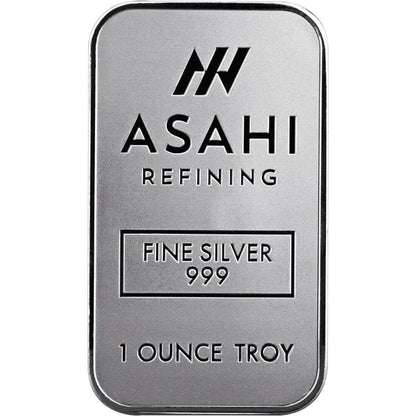 1 oz Silver Bar - Asahi .999 Fine Silver - A-1 Thread Vault