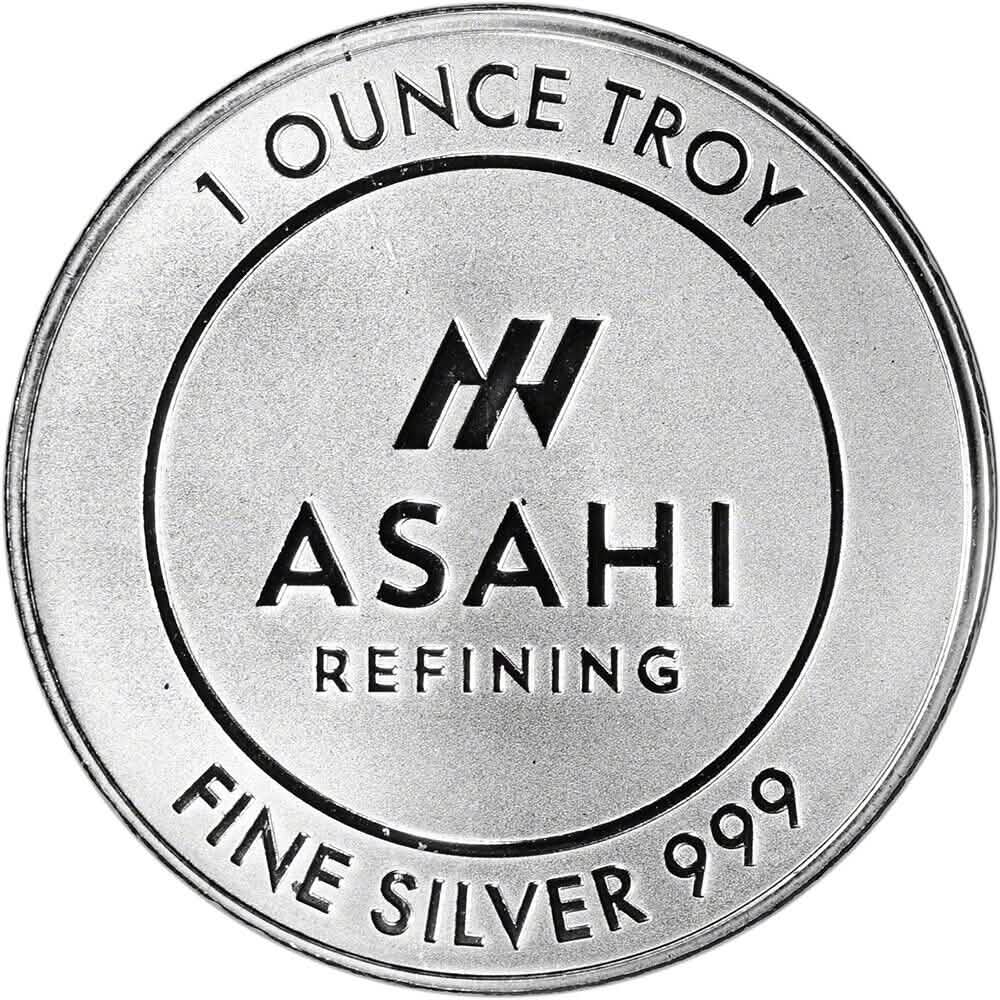 1 oz Silver Round - Asahi Refining .999 Fine - A-1 Thread Vault