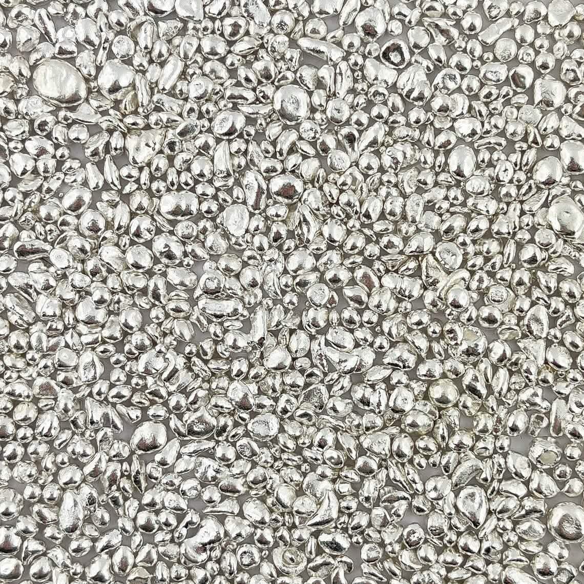 1 oz Troy Ounces Silver Poured Shot .999+ Fine Silver - A-1 Thread Vault