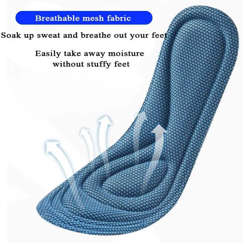 Pair of 5D Memory Foam Breathable Insoles - A-1 Thread Vault