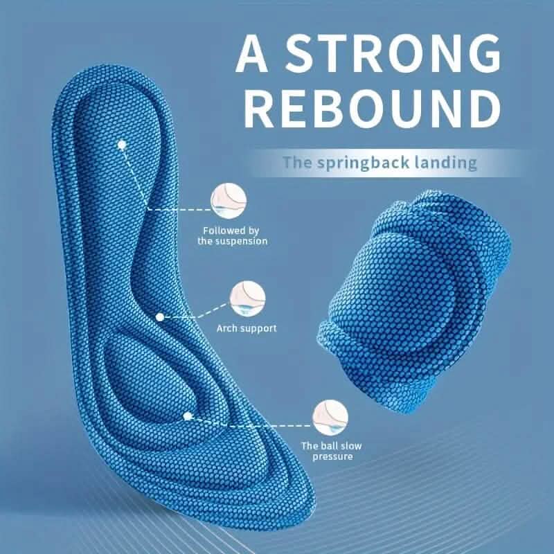 Pair of 5D Memory Foam Breathable Insoles - A-1 Thread Vault