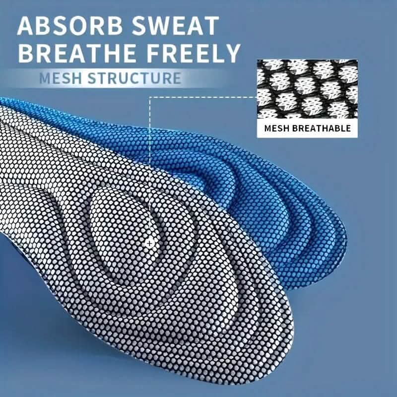 Pair of 5D Memory Foam Breathable Insoles - A-1 Thread Vault