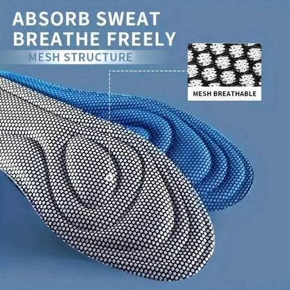 Pair of 5D Memory Foam Breathable Insoles - A-1 Thread Vault