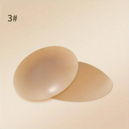 1 Pair Reusable Breast Petals Nipple Cover Invisible Petal Adhesive Strapless Backless Stick on Bra Silicone Breast Patch - A-1 Thread Vault