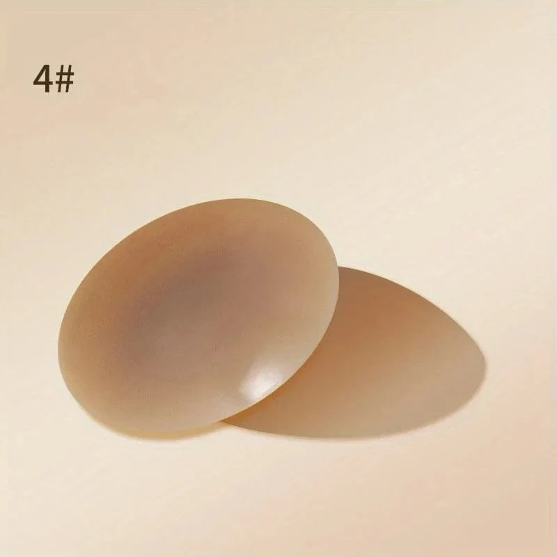 1 Pair Reusable Breast Petals Nipple Cover Invisible Petal Adhesive Strapless Backless Stick on Bra Silicone Breast Patch - A-1 Thread Vault