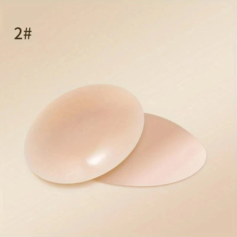 1 Pair Reusable Breast Petals Nipple Cover Invisible Petal Adhesive Strapless Backless Stick on Bra Silicone Breast Patch - A-1 Thread Vault