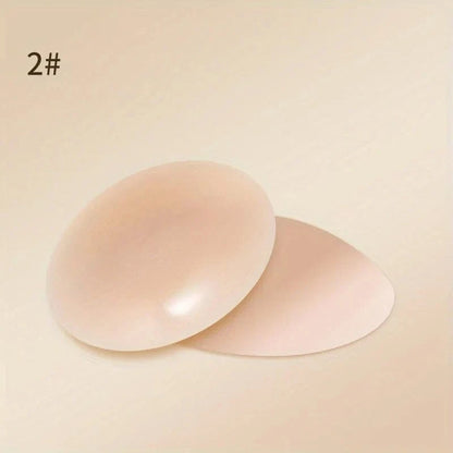 1 Pair Reusable Breast Petals Nipple Cover Invisible Petal Adhesive Strapless Backless Stick on Bra Silicone Breast Patch - A-1 Thread Vault