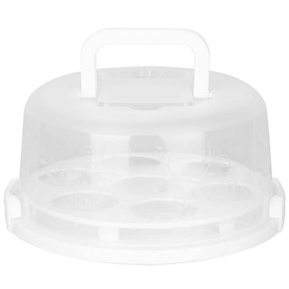 10" Cake Storage Container with Handle Plastic Cake Box - A-1 Thread Vault