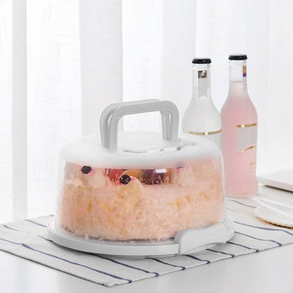 10" Cake Storage Container with Handle Plastic Cake Box - A-1 Thread Vault