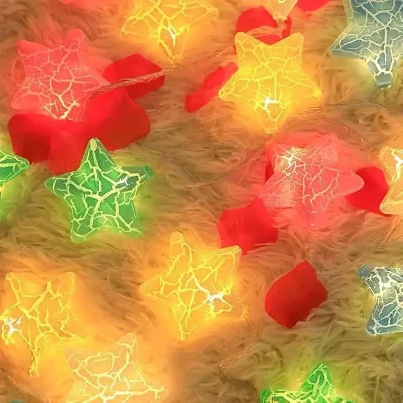 10-Light Crack Star String Lights - A-1 Thread Vault