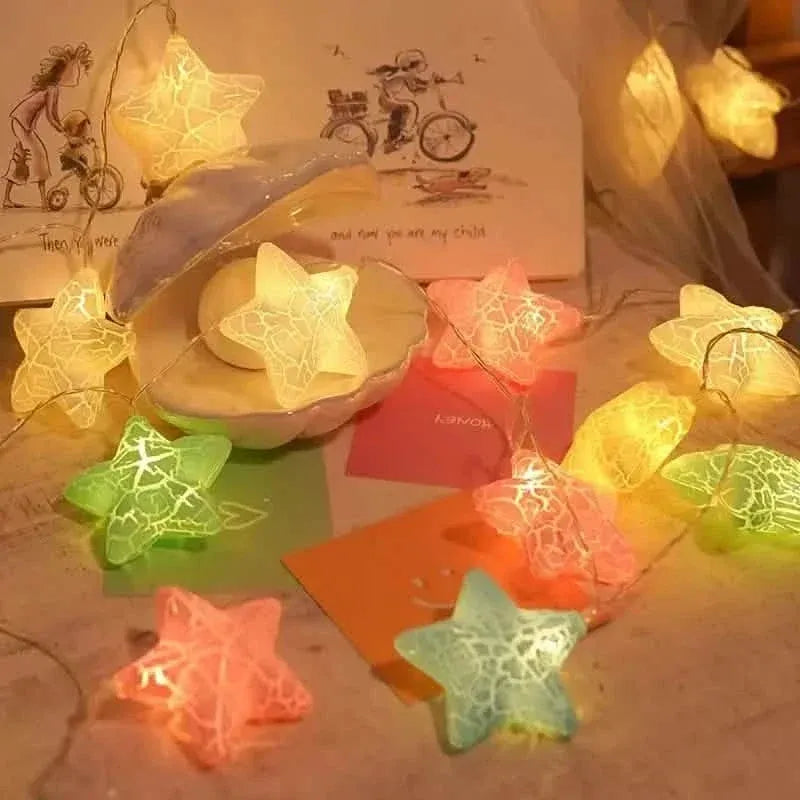 10-Light Crack Star String Lights - A-1 Thread Vault