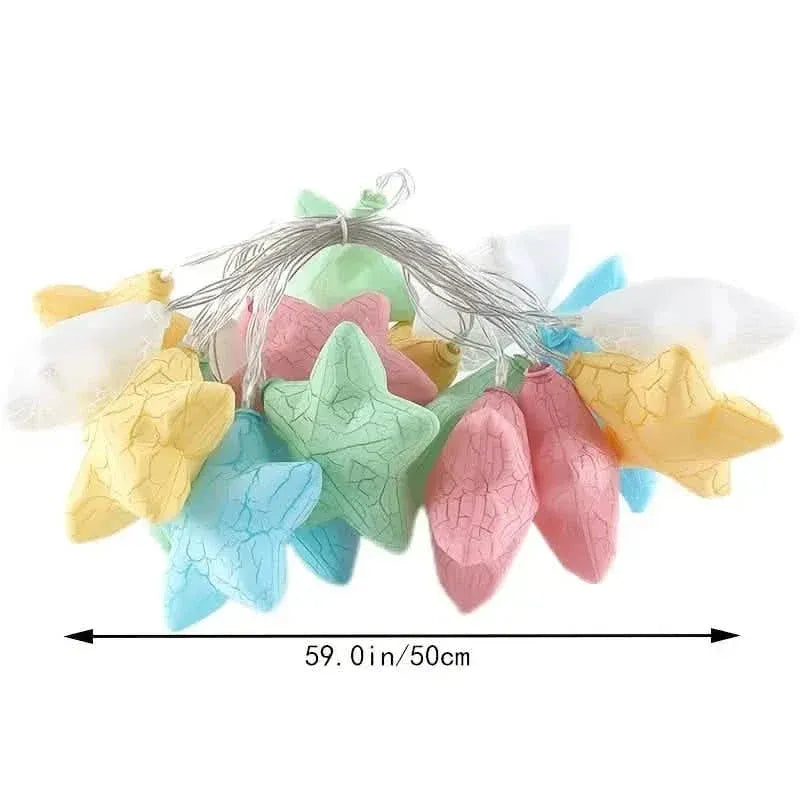 10-Light Crack Star String Lights - A-1 Thread Vault