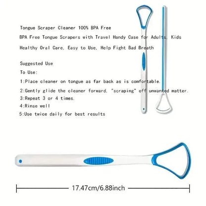 10-Pack: 100% BPA Free Tongue Scrapers - A-1 Thread Vault